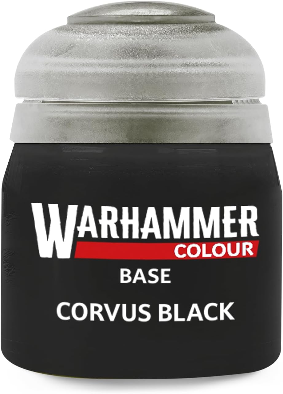 Warhammer Colour Base: Covus Black 12ml Acrylic paint
