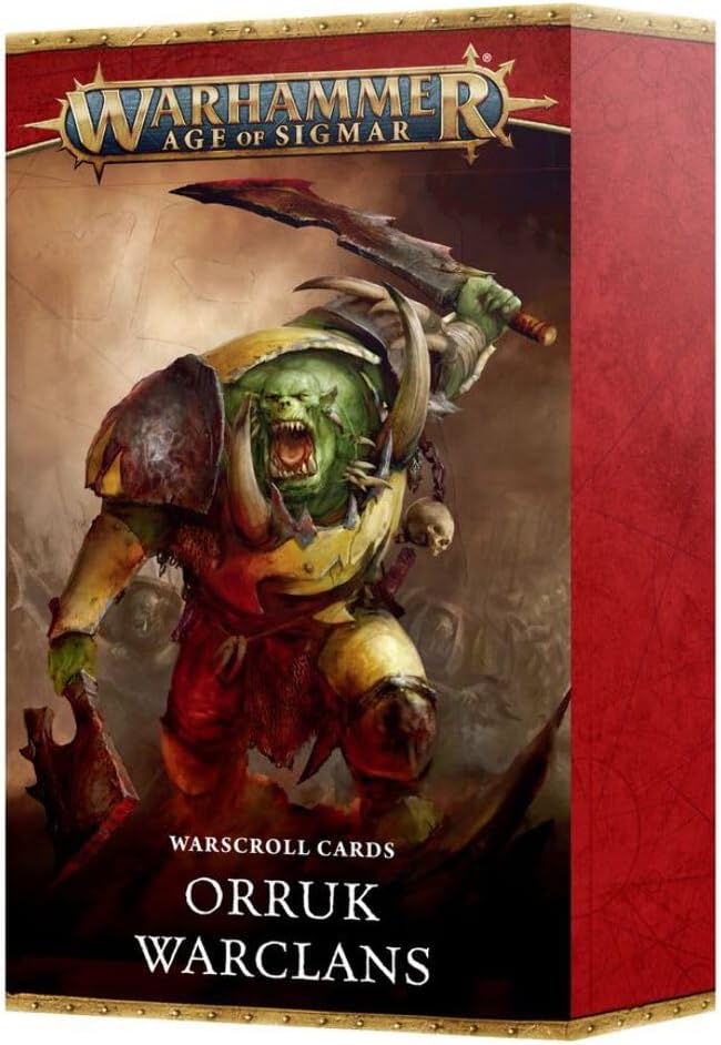 Warhammer Age of Sigmar Wwarscroll Cards: Orruk Warclans