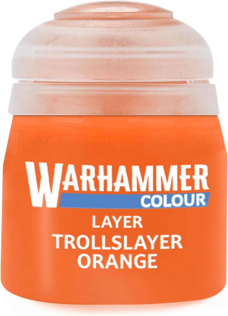 Warhammer Colour Layer: Troll Slayer Orange12ml Acrylic paint