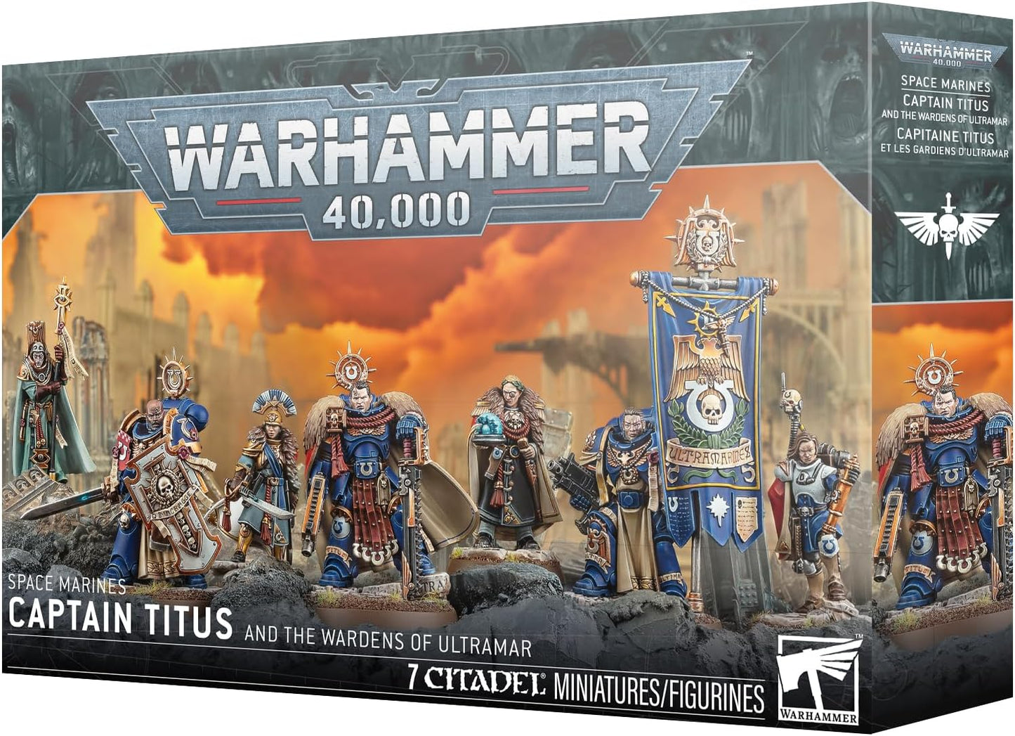 Games Workshop - Warhammer 40,000 - Space Marines - Ultramarines: Captain Titus & The Wardens of Ultramar