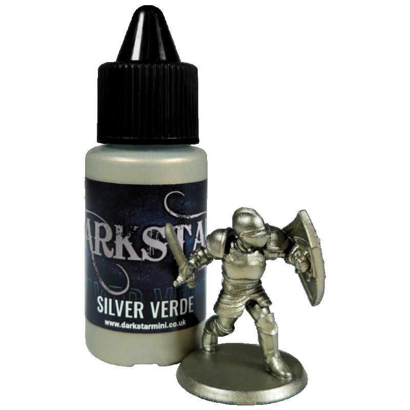 Darkstar: Silver Verde17ml of acrylic paint.