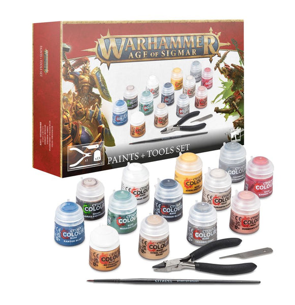 Games Workshop - Warhammer - Age of Sigmar - Paint and Tools Set (2024 3rd Edition)