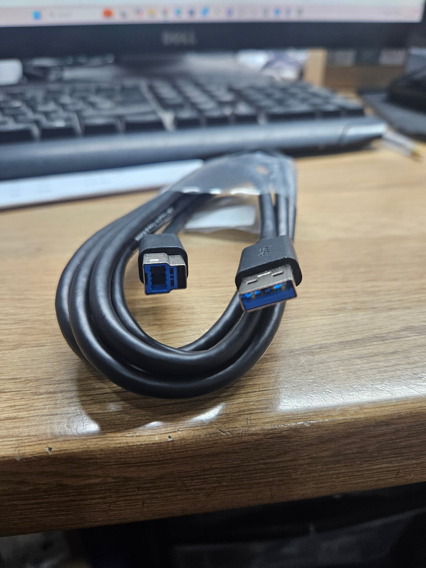 USB 3.0 Type A to Type B Printer Cable FAST USB 3 Lead BLACK 1m