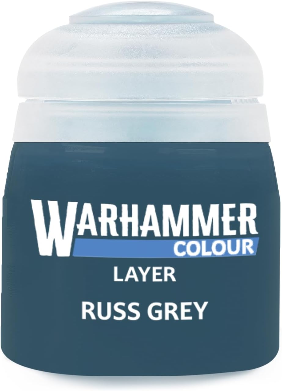 Warhmammer Colour Layer: Russ Grey 12ml Acrylic Paint