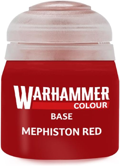 Warhammer Colour Mephiston Red Base Paint 12ml Acrylic Paint