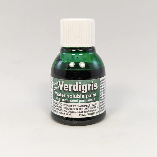 Verdigris Effect Dirty Down Water Soluble Paint (25ml)