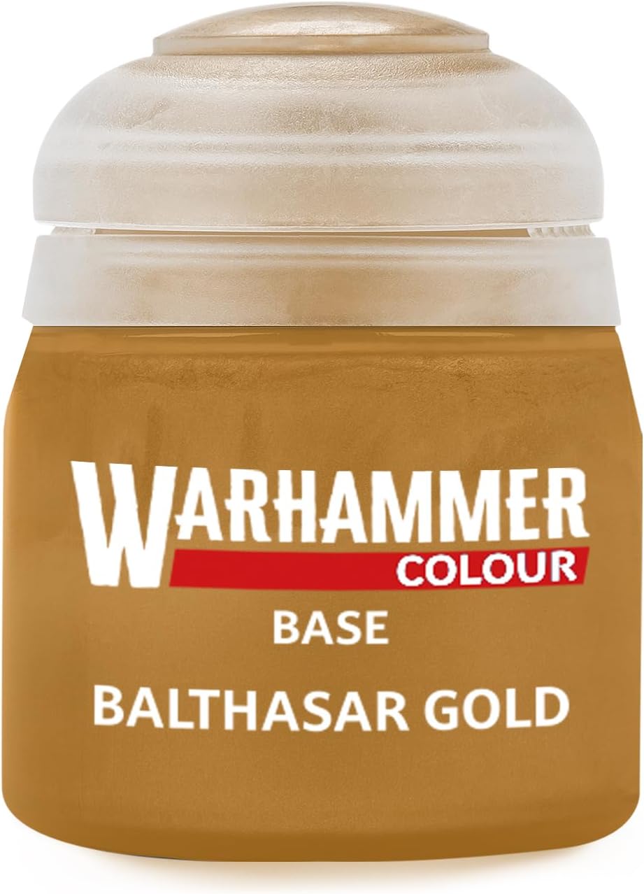 Warhammer Colour Base: balthasar gold 12ml Acrylic Paint