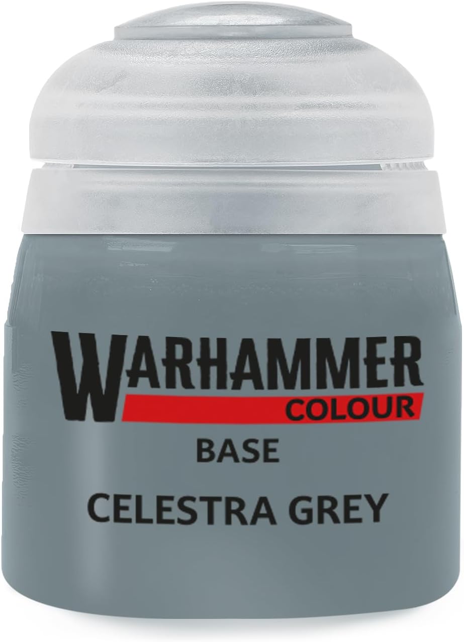 Warhammer Colour Base: Celestra Grey 12ml Acrylic paint