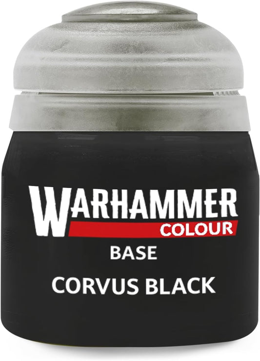Warhammer Colour Base: Covus Black 12ml Acrylic paint