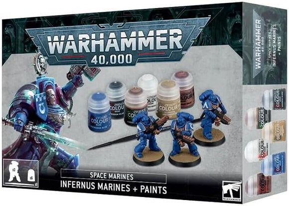 Games Workshop - Warhammer 40,000 - Space Marines: Infernus Marines + Paints Set