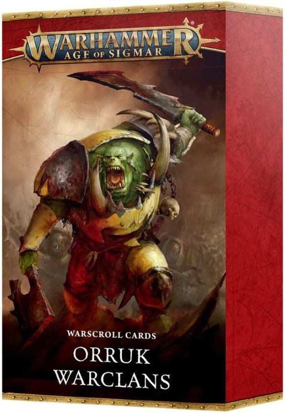 Warhammer Age of Sigmar Wwarscroll Cards: Orruk Warclans