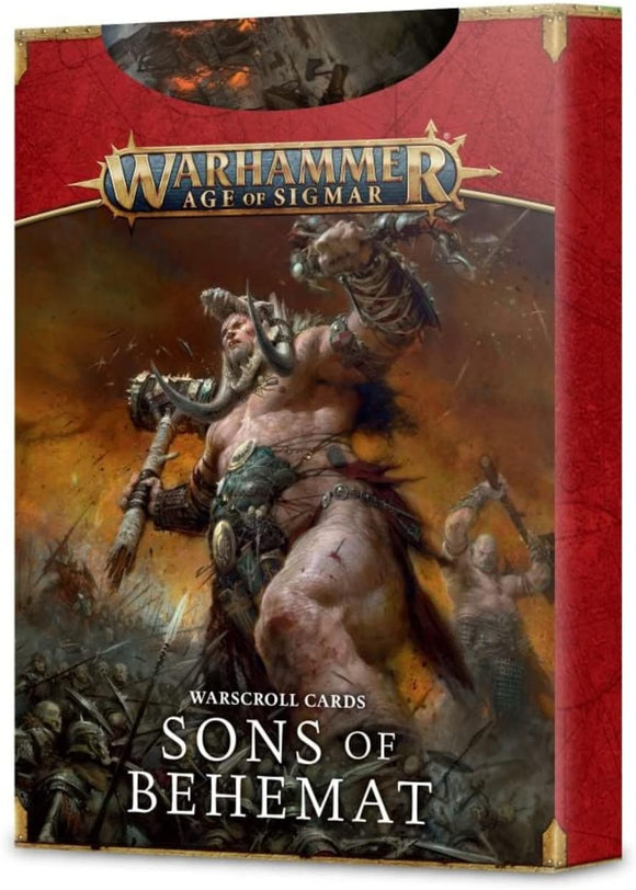 Games Workshop - Warhammer - Age of Sigmar - Warscroll Cards: Sons Of Behemat (2022 Edition) (English)