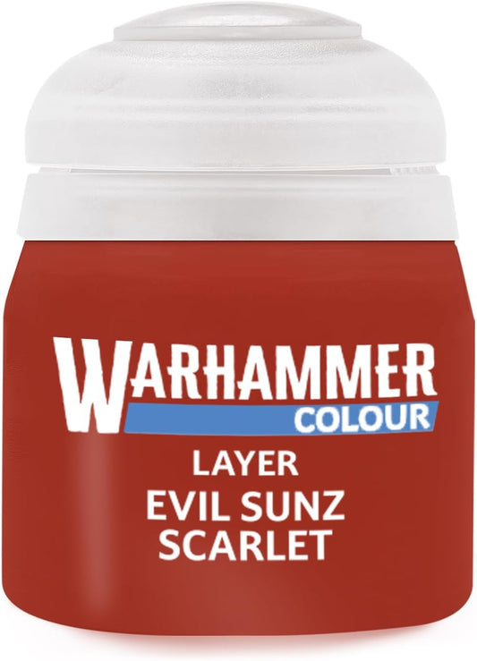Warhammer Colour Layer: Evil Sunz Scarlet 12mk Acrylic Paint