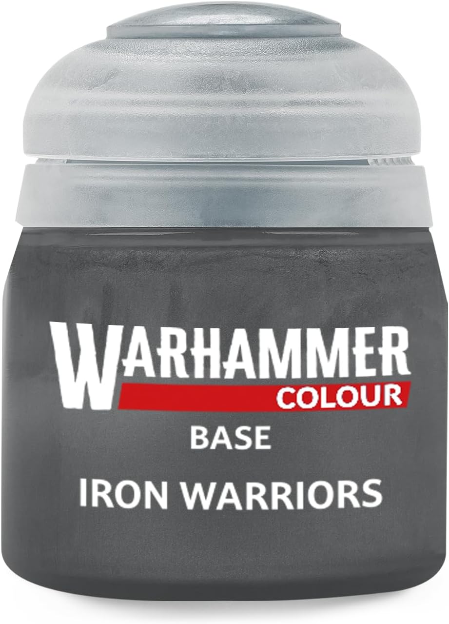 Warhmammer Colour Base: Iron Warrior 12ml Acrylic Paint