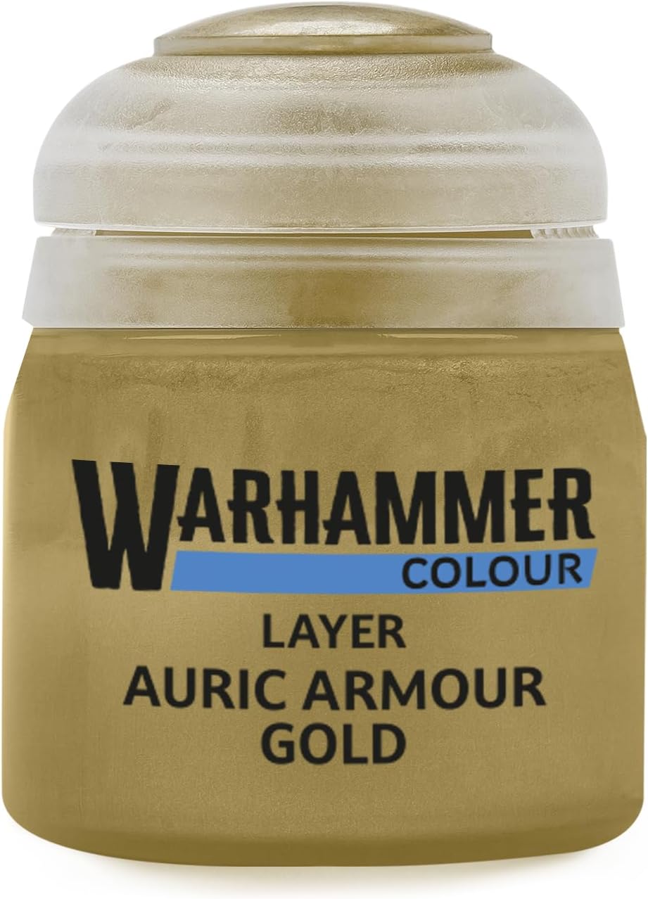 Warhmammer Colour Layer: Auric Armour Gold 12ml Acrylic Paint