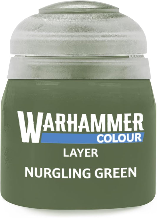Warhammer Colour Layer: Nurgling Green 12ml Acrylic Paint