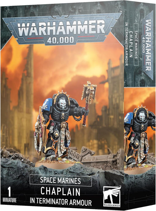 Games Workshop - Warhammer 40,000 - Space Marines: Chaplain In Terminator Armour (2023 Edition)
