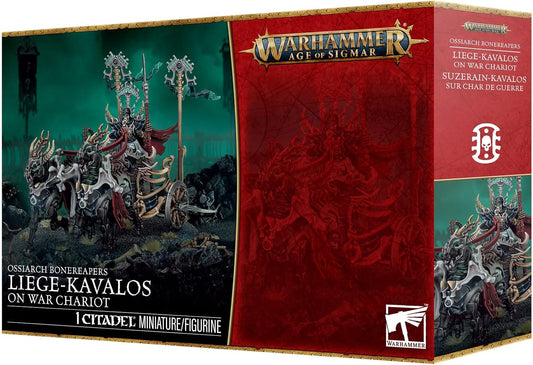 Games Workshop - Age of Sigmar - Warhammer - Ossiarch Bonereapers: Liege-Kavalos on War Chariot