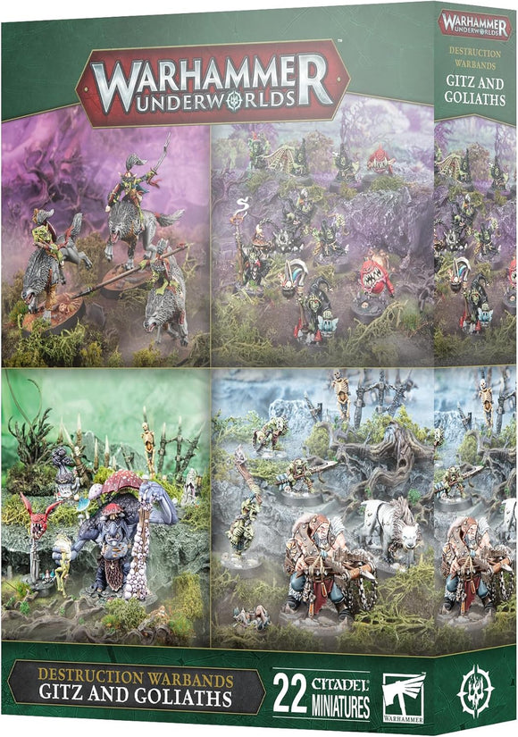 Games Workshop - Warhammer Underworlds: Destruction Warbands - Gitz and Goliaths (4 Warband Pack)