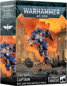 Games Workshop - Warhammer 40,000 - Space Marine: Captain with Jump Pack & Relic Shield