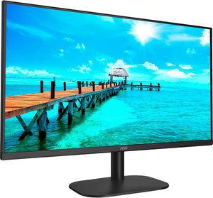 AOC 24B2XDAM - 24 Inch FHD Monitor, 75Hz, VA, 4ms Speakers, Flicker Free, Frameless Design (1920 x 1080 @ 75Hz, HDMI/VGA/ DVI), Black