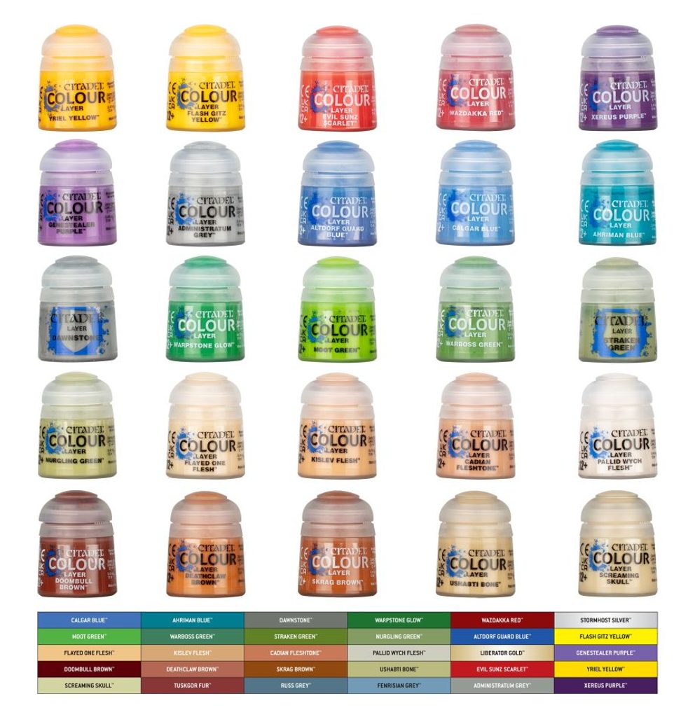 Parade Ready Set Of Citadel Paints
