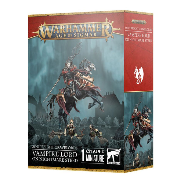 Games Workshop - Age Of Sigmar - Soulblight Gravelords: Vampire Lord on Nightmare Steed