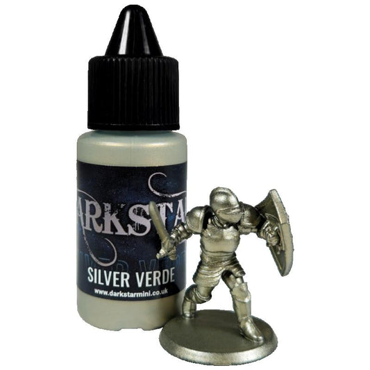 Darkstar: Silver Verde17ml of acrylic paint.