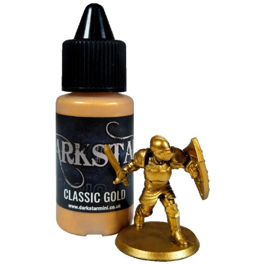 Darkstar: Classic Gold 17ml of acrylic paint.
