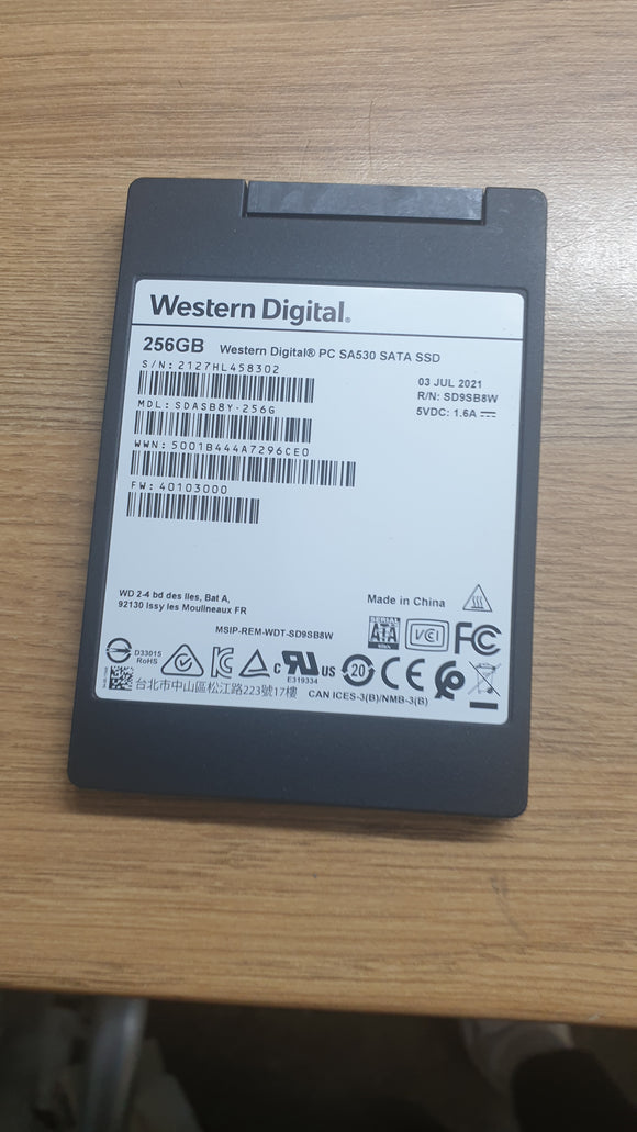WESTERN DIGITAL 256 SSD