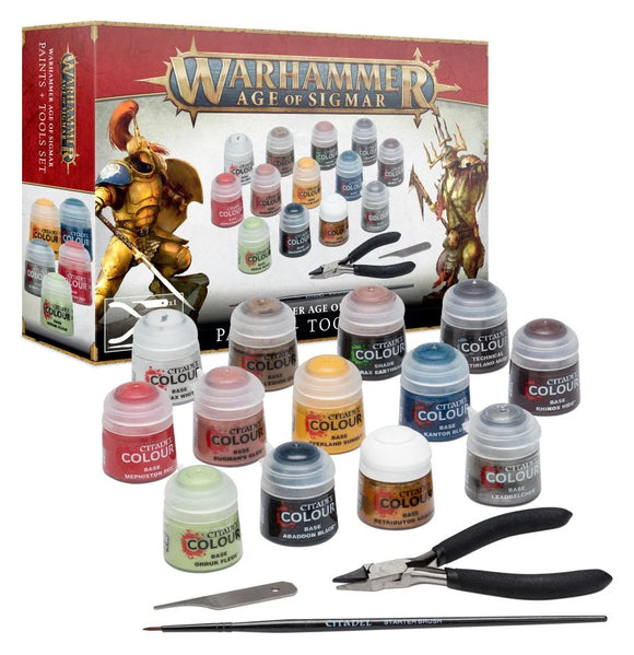AGE OF SIGMAR PAINT AND TOOLS SET