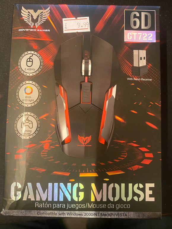 GAMING MOUSE LED  2.4GHz  WIRELESS   GT722