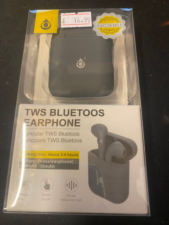 OnePlus TWS Wireless Bluetooth Earbud with Charging Case  White / Grey