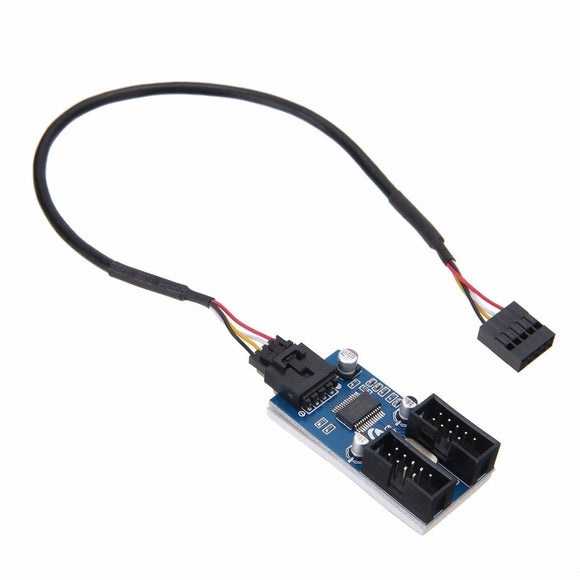 Internal USB 2.0 Motherboard Header Splitter Cable Hub