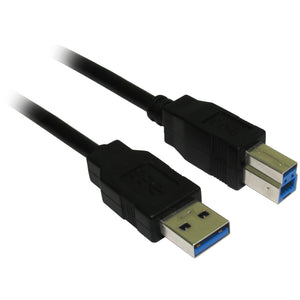 1.8m USB 3.0 Super Speed A Male to B Male A-B AM-BM Cable Wire Lead BLACK