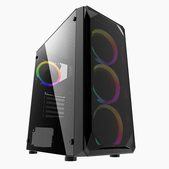 PC GAMING CASE ONLY iONZ KZ10 BLACK