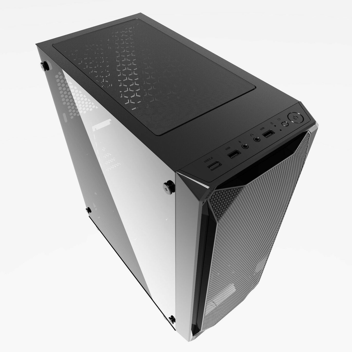 PC GAMING CASE ONLY iONZ KZ10 BLACK