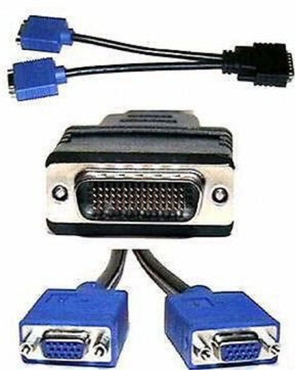 Dell DMS-59 to 2x VGA Monitor Splitter Cable