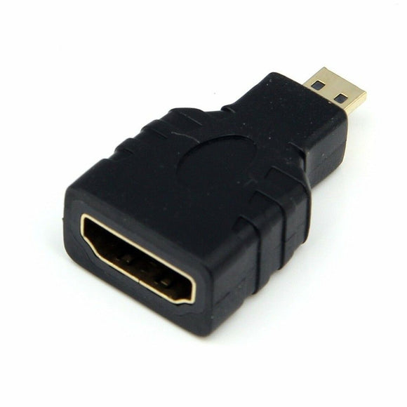 HDMI Female to Micro HDMI Type D Male Adapter Convertor in Gold Plated