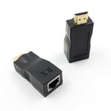 HDMI Signal Extender To RJ45 Over Cat 5e/6 Network Ethernet Adapter 2pc 1080P